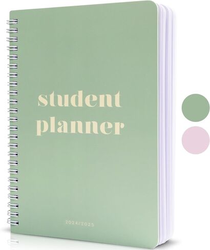 Aesthetic 2024-2025 Student Planner To Stay Organized - A Beautiful 8.5" x 5.5" Planner for Middle and High School Students with Weekly & Monthly Spreads For The 24-25 Academic Year in Saudi Arabia