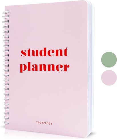 Aesthetic 2024-2025 Student Planner To Stay Organized - A Beautiful 8.5" x 5.5" Planner for Middle and High School Students with Weekly & Monthly Spreads For The 24-25 Academic Year in Saudi Arabia