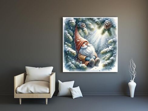 5D الشتاء عيد الميلاد الماس مجموعات الطلاء للبالغين المبتدئين، الشتاء عيد الميلاد شجرة جنوم شجرة الماس الفن عدة، DIY كامل جولة الحفر الماس نقطة جوهرة الفن مجموعات للبالغين، ديكور جدار المنزل 13.78x13.78 بوصة in Kuwait