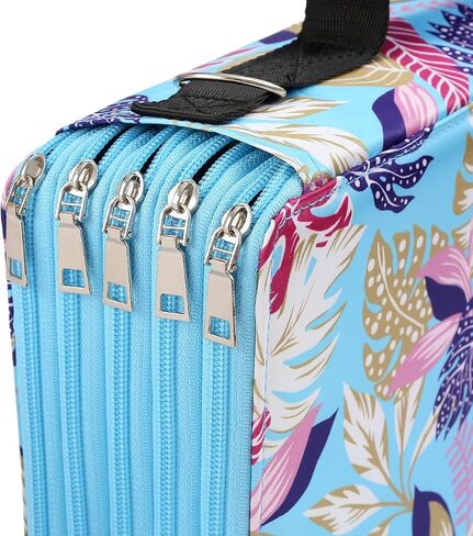 Lbxgap 500 Individual Slots Colored Pencil Organizer PU Deluxe Leather Pencil Case Holder for Watercolor Pens or Markers, Pencil Case Organizer for Artist（Pink，Small Slots） in Saudi Arabia