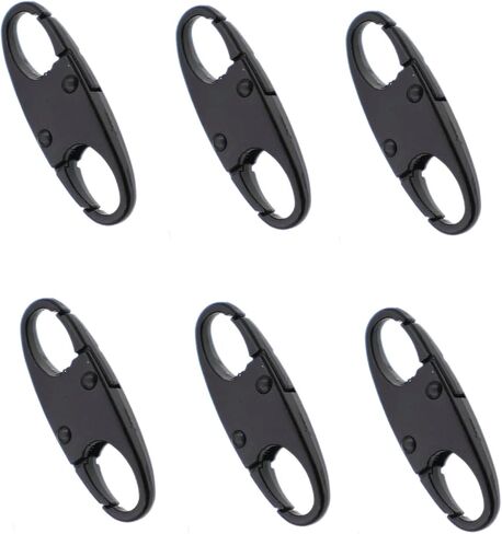 Zipper Locks Clips Anti Theft - Zipper Pull Replacement Keep Zipper Closed - Zipper Repair for Backpack Luggage Purse - 6 PCS Antique Brass in Saudi Arabia