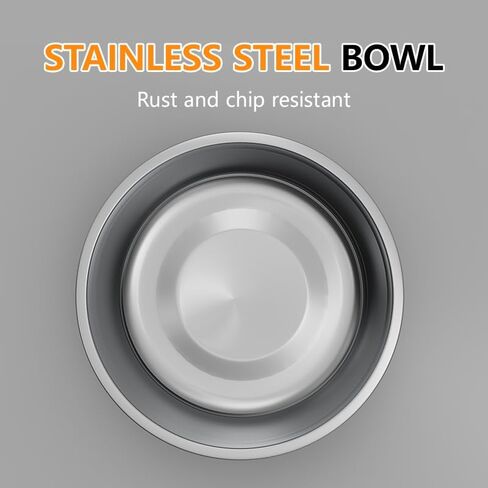 Elevated Cat Bowls,Stainless Steel Raised Cat Food and Water Bowls,15° Tilted Anti Vomiting Cat Feeding Bowls,Dishwasher Safe,Non-Slip,Suitable for Cats and Bunny (Brown) in Saudi Arabia