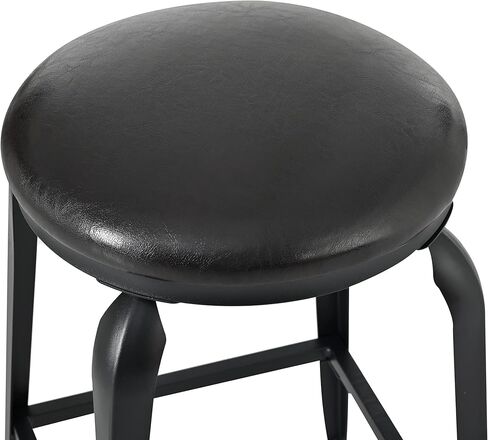 Long Bar Table Set with 3 PU Upholstered Bar Stools, Industrial Counter Height Bar Table Set, Counter Height Table and Bar Stools for Dining Room, Kitchen, Restaurant and Living Room in Kuwait