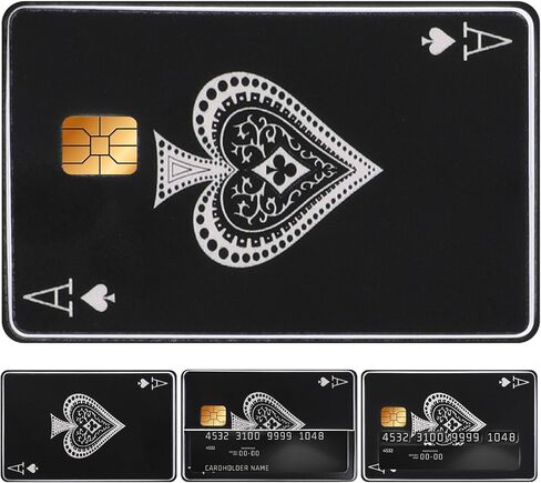 8 قطع من جلد بطاقة الائتمان، غطاء ملصق لبطاقة الخصم Royal Flush، ملصقات وجلود بطاقات أنيقة، ملصق بطاقة PVC مقاوم للماء يحمي البطاقة من الخدوش، فكرة هدية ممتعة للأصدقاء والزوج in Kuwait