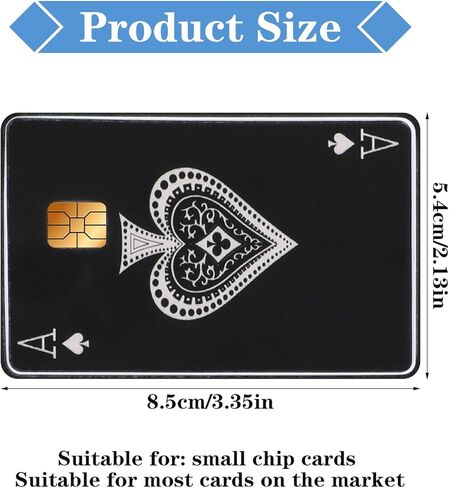 8 قطع من جلد بطاقة الائتمان، غطاء ملصق لبطاقة الخصم Royal Flush، ملصقات وجلود بطاقات أنيقة، ملصق بطاقة PVC مقاوم للماء يحمي البطاقة من الخدوش، فكرة هدية ممتعة للأصدقاء والزوج in Kuwait