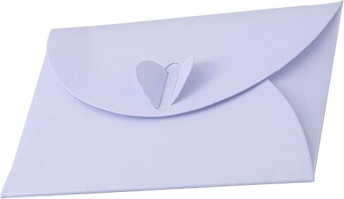 20 Pcs Gift Card Envelopes with Heart Shaped Clasp, Cute Mini Envelopes (3.9 x 2.7 inch) Perfect for Gift Cards, Love Letters, Wedding Greeting Party, Parties and Favors, PINK in Kuwait