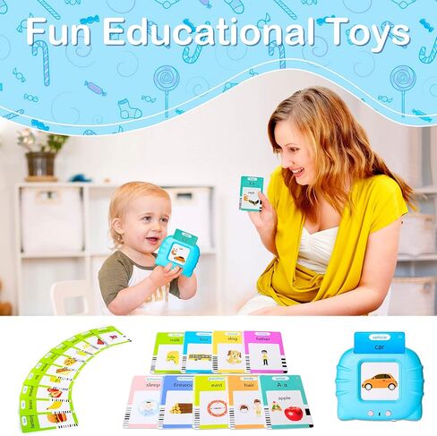 510 Talking Flash Cards for Kids 2-4 - Pocket Speech Therapy Toys for Autism, Montessori Learning in Kuwait