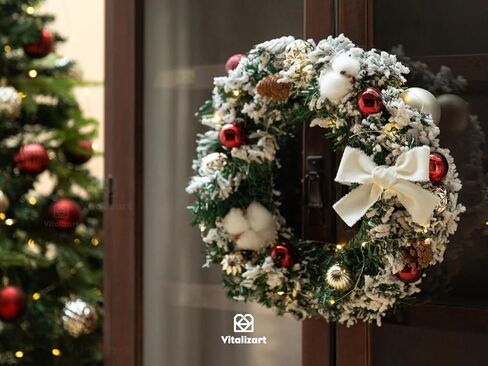 شريط مخملي أحمر من Vitalizart مقاس 1-1/2 بوصة مصنوع يدويًا من نسيج مهترئ لإكليل عيد الميلاد وزخارف حرفية وتغليف الهدايا وديكور كريمي 3 لفات 6 ياردة شريط قطني عنابي in Kuwait