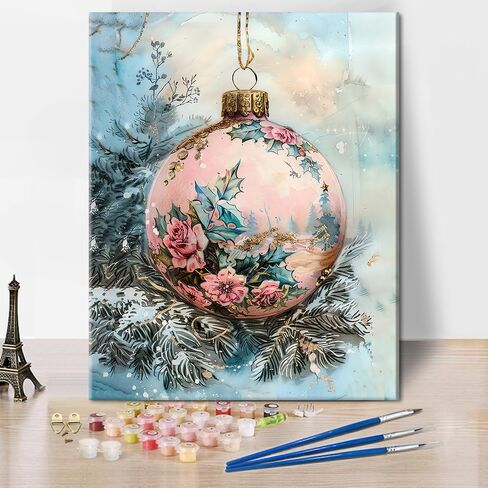 TUMOVO DIY Paint by Number Vintage Ornament, Paint by Numbers for Adults, Abstract Adult Paint by Numbers on Canvas Wall Art, Paint by Numbers for Adults Beginner Craft Kits, 16x20 inch in Saudi Arabia