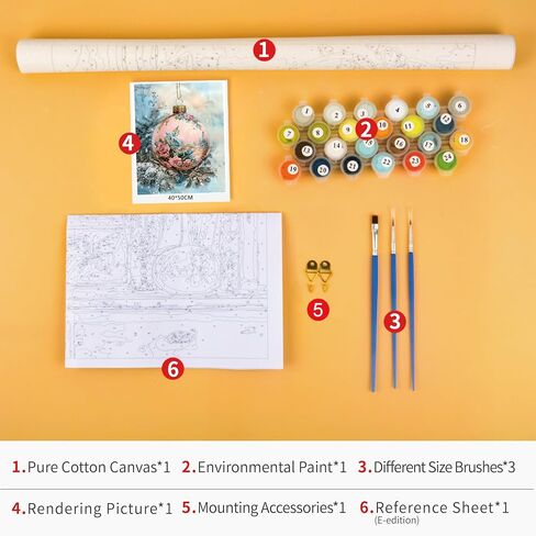TUMOVO DIY Paint by Number Vintage Ornament, Paint by Numbers for Adults, Abstract Adult Paint by Numbers on Canvas Wall Art, Paint by Numbers for Adults Beginner Craft Kits, 16x20 inch in Saudi Arabia