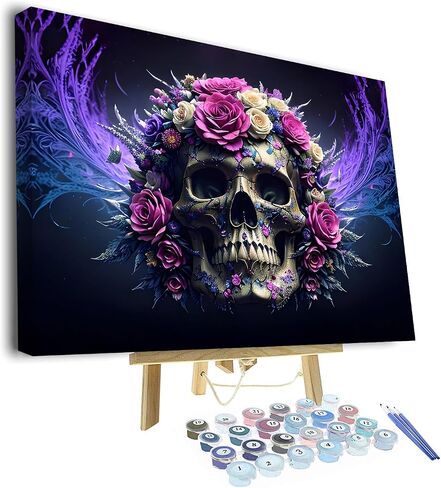 TUMOVO DIY Paint by Number Vintage Ornament, Paint by Numbers for Adults, Abstract Adult Paint by Numbers on Canvas Wall Art, Paint by Numbers for Adults Beginner Craft Kits, 16x20 inch in Saudi Arabia