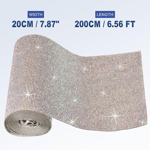 MECCANIXITY Resin Bling Crystal Rhinestone Sheet, 81000 Pcs, Colorful, Self-Adhesive, for DIY Car Decoration, Phone, Clothing, Furniture, Silver in Saudi Arabia
