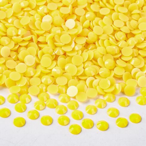 5mm 1500pcs Opaque Jelly Resin Rhinestone No AB Coating Flatback Soild Color Candy Rhinestones Pastel Round Diamonds for Mugs, Bottles, Tumblers, Craft Decoreation in Kuwait