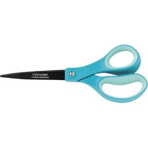 Fiskars مقص متعدد الأغراض غير لاصق ناعم مقاس 8 بوصة مع غمد، قد يختلف اللون المستلم (169920-1001) in Kuwait