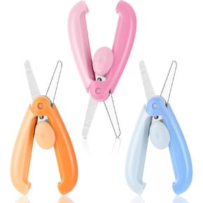 3 Pcs Safety Scissors for Kids Retractable Small Scissors Folding Travel Scissors Cute Craft Scissors for Toddler Crafts Children Arts Preschool Training, Orange Pink Blue