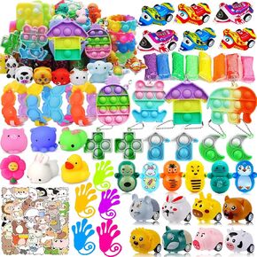 110 PCS Premium Party Favors for Kids 4-12,Fidget Toys Bulk,Treasure Box Toys for Classroom Prizes,Pinata Filler,Goodie Bag Stuffers,Treasure Chest Carnival Prizes
