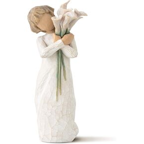 Willow Tree Bloom, Like Our Friendship, Vibrant and Ever-Constant, A Gift to Celebrate Friendships, or for Those Who Love Flowers, Sculpted Hand-Painted Figure
