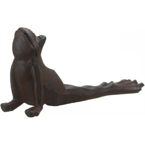 Brown Cast Iron Frog Door Wedge
