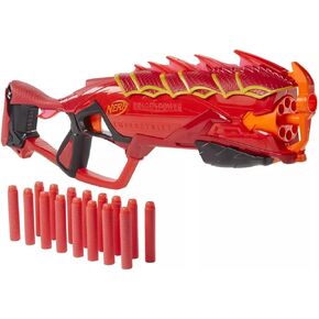 مسدس Nerf DragonPower Emberstrike، مستوحى من الزنزانات والتنينات، أسطوانة 8 سهام، 16 سهم نيرف، مخزن للسهام
