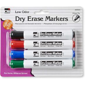 CLI Chisel Tip Dry Erase Markers
