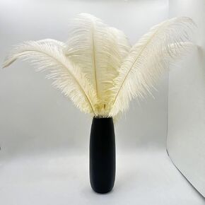10pcs Natural Ostrich Feathers 14-16inch (35-40cm) for Christmas Ornament Yard Patio Garden Decoration Wedding Party Centerpieces, Flower Arrangement and Home Decoration. (Teal-10pcs)