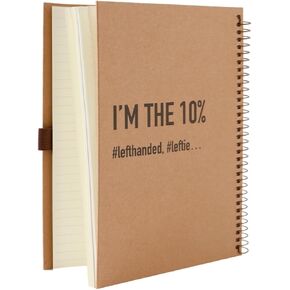 King Mills Left Handed Notebooks College Ruled, 160 Pages 1 Subject, Hard Cover Lefty Notebooks. Ideal Gifts for Left Handed People. Size 8.5" X 5.7"2pk