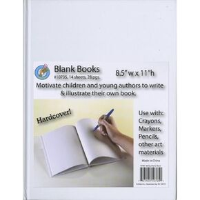 Ashley Portrait Hardcover Blank Pages Book
