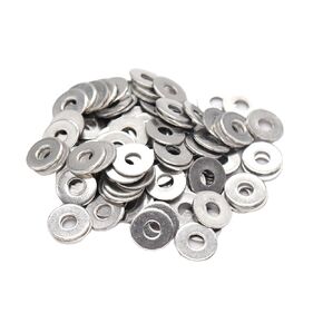 binifiMux 50pcs M6 Flat Washers(OD=18mm, 1.5mm Thickness), 304 Stainless Steel / 18-8, Plain Finish
