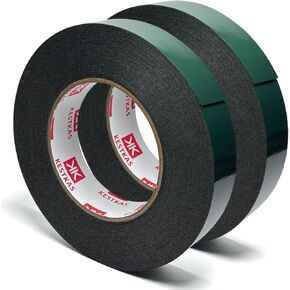 KESTKAS Double Sided Foam Tape 2inch x 33Ft (Pack 2) Two Sided Tape Heavy Duty - Double Sided mounting Tape - Heavy Duty Double Sided Tape, 2 Sided Tape, Strong Double Sided Tape Heavy Duty. in Saudi Arabia