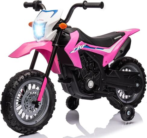 Kids Electric Ride on Motorcycle, Battery Powered Motorbike Toy for Kids, with Training Wheels, Rechargeable Battery, Headlight, Engine Sounds for Children Girls Boys, Blue in Saudi Arabia