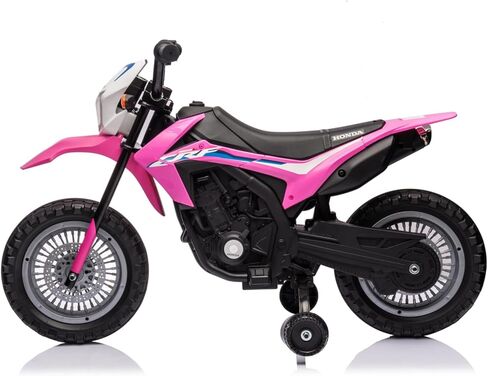 Kids Electric Ride on Motorcycle, Battery Powered Motorbike Toy for Kids, with Training Wheels, Rechargeable Battery, Headlight, Engine Sounds for Children Girls Boys, Blue in Saudi Arabia