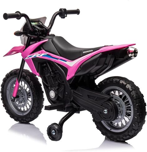 Kids Electric Ride on Motorcycle, Battery Powered Motorbike Toy for Kids, with Training Wheels, Rechargeable Battery, Headlight, Engine Sounds for Children Girls Boys, Blue in Saudi Arabia