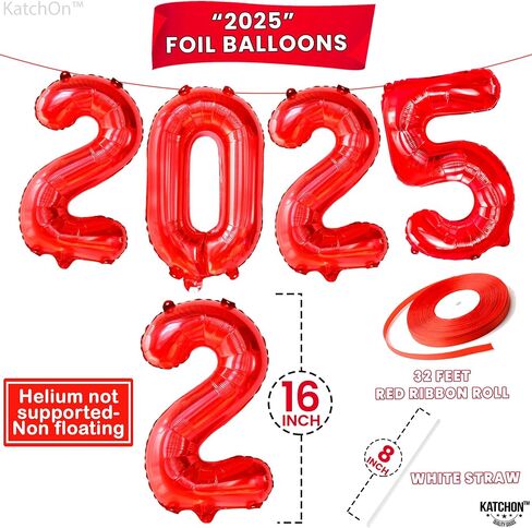 KatchOn, Black 2024 Balloons Number - 16 Inch, New Years Balloons | Black 2024 Balloon Numbers for Happy New Years Decorations 2024 | Black 2024 Foil Balloons for New Years Eve Party Supplies 2024 in Kuwait