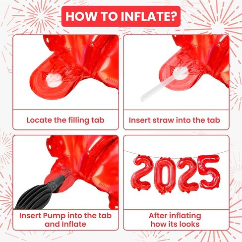KatchOn, Black 2024 Balloons Number - 16 Inch, New Years Balloons | Black 2024 Balloon Numbers for Happy New Years Decorations 2024 | Black 2024 Foil Balloons for New Years Eve Party Supplies 2024 in Kuwait