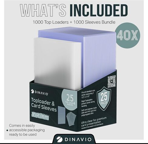 400 Premium Card Sleeves + Top Loaders for Cards - Pokemon Card Sleeves - 35pt Toploaders 3x4 - Compatible with Pokemon Baseball MTG Lorcana YGO (200 Top Loaders + 200 Sleeves) in Saudi Arabia