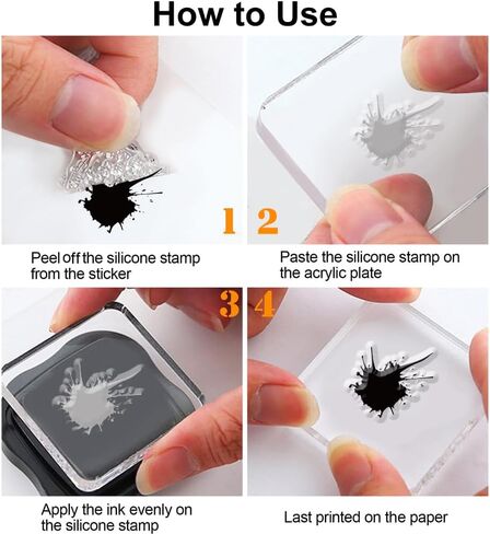 PH PandaHall Flim Background Clear Stamps, Irregular Patterns Transparent Seal Stamps Silicone Background Stamp Rubber Stamp for Card Making Decor Photo Album Scrapbooking, 8.3x5.8inch/21x14.8cm in Saudi Arabia