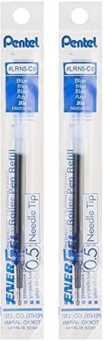 Pentel Refill Ink for EnerGel Liquid Gel Pen, 0.5mm, Needle Tip, Blue Ink, 1-Pack (LRN5-C) in Saudi Arabia