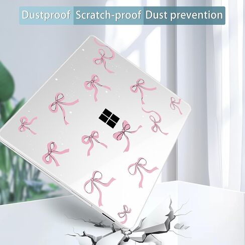May Chen Case for Microsoft Surface Laptop 13.8 inch, 2024 Windows 11 AI + PC, 7th Edition Touchscreen Display, Protective Plastic Hard Shell Case with Keyboard Cover & Screen Protector - Star Bow in Kuwait