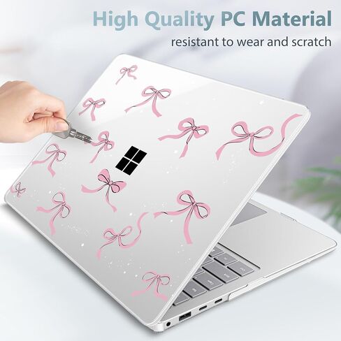 May Chen Case for Microsoft Surface Laptop 13.8 inch, 2024 Windows 11 AI + PC, 7th Edition Touchscreen Display, Protective Plastic Hard Shell Case with Keyboard Cover & Screen Protector - Star Bow in Kuwait