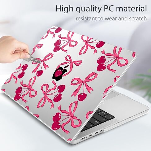 حافظة M4 MacBook Pro 14 بوصة 2024(A3112 A3401 A3185) 2023(M3 A2918 A2992 M2 A2779) 2021(M1 A2442) Pro/Max، غطاء بلاستيكي صلب لجهاز Mac Pro 14 بوصة، أقواس in Kuwait