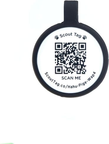 Scout Tag's Rocket Tag | QR Code Silicone Pet ID Dog/Cat Tag. Instant Profile Access and Scan Alerts, Small in Saudi Arabia