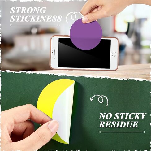 Marspark 300 3 Inch Color Coding Sticker 10 Assorted Colors Circle Labels Dot Stickers Adhesive Round Stickers Solid Label Sticker for Inventory Organize File Classification in Kuwait