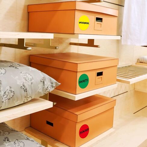 Marspark 300 3 Inch Color Coding Sticker 10 Assorted Colors Circle Labels Dot Stickers Adhesive Round Stickers Solid Label Sticker for Inventory Organize File Classification in Kuwait