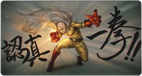 Anime Mouse pad One-Punch Man Large Gaming Mouse pad Desk mat Classic Anime Beautiful Pictures Heroes in Comics Comfortable Gaming Experience Good Materials Workmanship（15.7"*29.5"） in Saudi Arabia