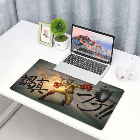 Anime Mouse pad One-Punch Man Large Gaming Mouse pad Desk mat Classic Anime Beautiful Pictures Heroes in Comics Comfortable Gaming Experience Good Materials Workmanship（15.7"*29.5"） in Saudi Arabia