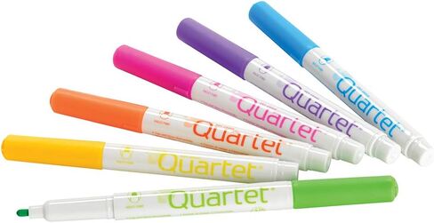 Quartet Classic Screamers Color Dry-Erase Marker, Bullet Point, 6-Marker Set, Assorted Colors (51-659552Q) in Saudi Arabia