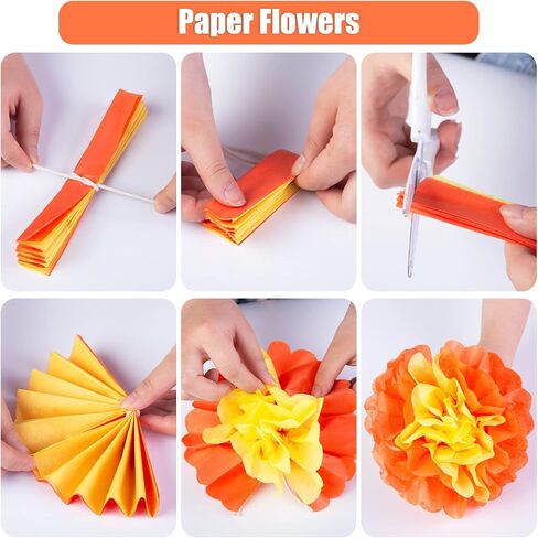 Koogel 330 Sheets Orange Tissue Paper, Fall Colored Tissue Paper Bulk 14 x 10 Inch Gift Wrapping Paper for DIY Crafts Thanksgiving Autumn Gift in Kuwait