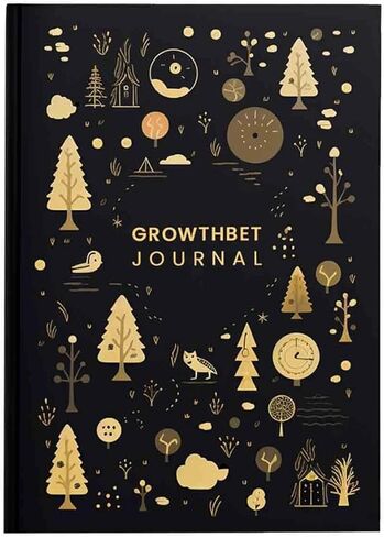 GrowthBet Bullet Journal – Transform Your Goals into Reality | Handmade, Undated, Multi-Sectioned | Perfect for Productivity, Self-Growth & Wellness in Saudi Arabia