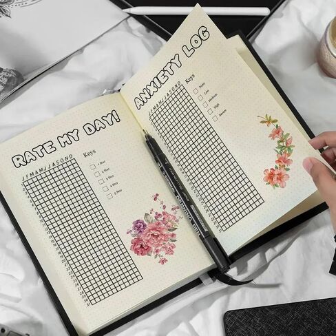 GrowthBet Bullet Journal – Transform Your Goals into Reality | Handmade, Undated, Multi-Sectioned | Perfect for Productivity, Self-Growth & Wellness in Saudi Arabia