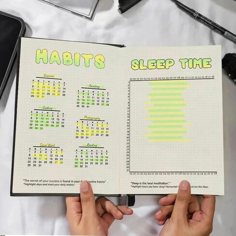 GrowthBet Bullet Journal – Transform Your Goals into Reality | Handmade, Undated, Multi-Sectioned | Perfect for Productivity, Self-Growth & Wellness in Saudi Arabia